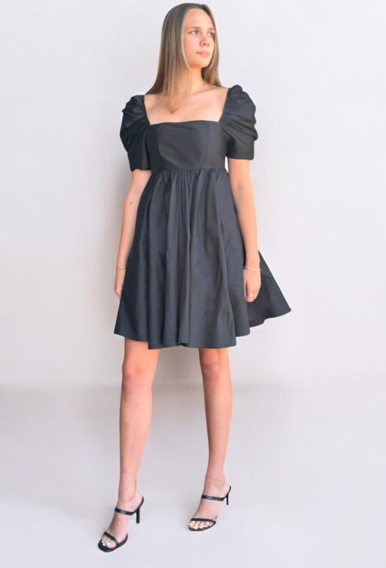 aleena black mini dress Millie — Midnight – CHANEL Bridal Wear - RP_Stability color:Navy Blue Extended long sleeves