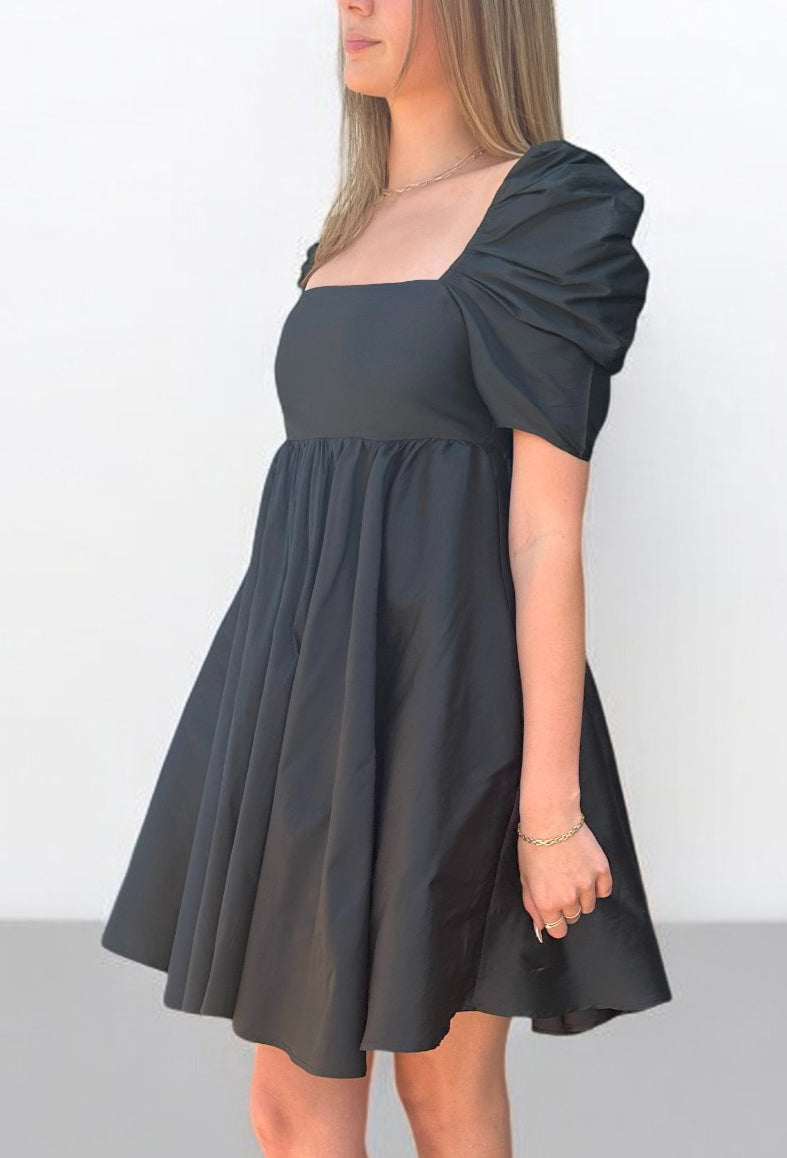 aleena black mini dress KHAITE Aleena velvet mini dress